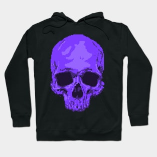 Purple Pixelation Skull Hoodie